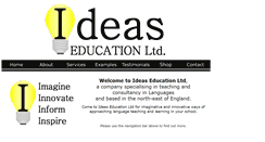 Desktop Screenshot of ideaseducation.co.uk