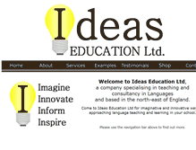Tablet Screenshot of ideaseducation.co.uk